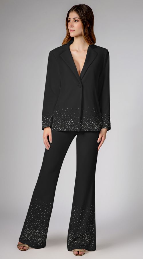 Blazer Maria.Valentina Detalhe Termocolante Preto