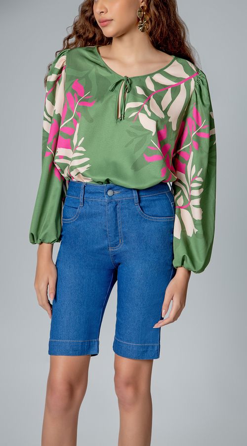 Bermuda Maria.Valentina Ciclista Básica Jeans