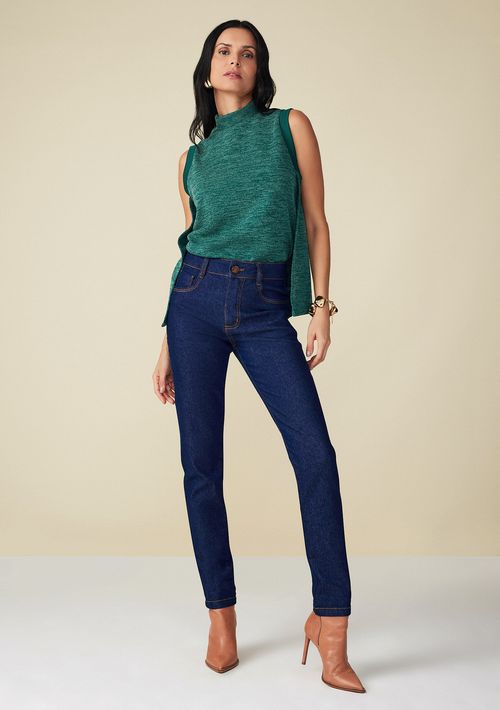Calça Maria.Valentina Skinny M. Julia Cós Alto Básica Jeans