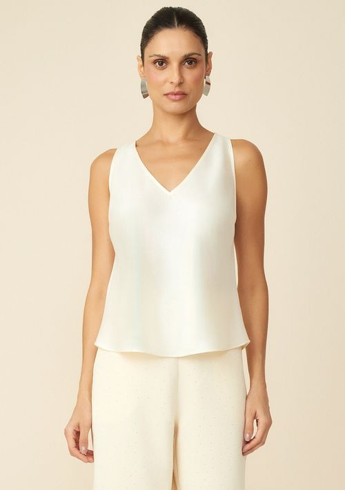 Regata Maria.Valentina Decote V Básica Off White