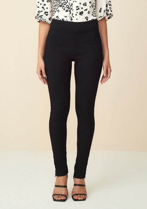 Calça Maria.Valentina Jegging M. Isis Cós Alto Básica Preto