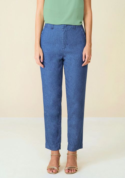 Calça Maria.Valentina Reta Alta Azul