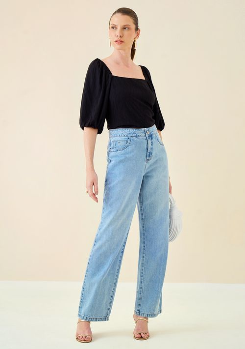 Calça Maria.Valentina Reta Média Azul