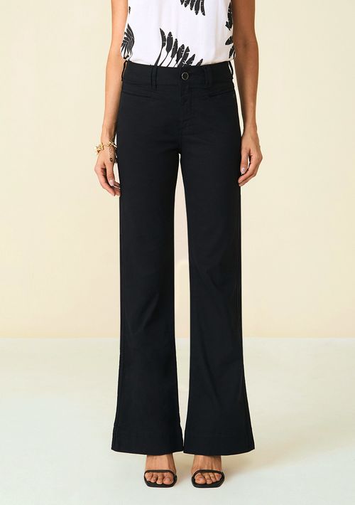 Calça Maria.Valentina Boot Cut Média Preto