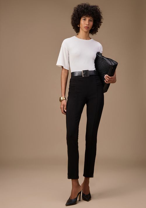Calça Maria.Valentina Skinny Alta Preto