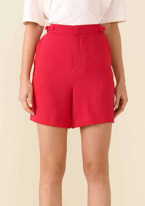 Shorts Maria.Valentina Alfaiataria Com Metal Pink