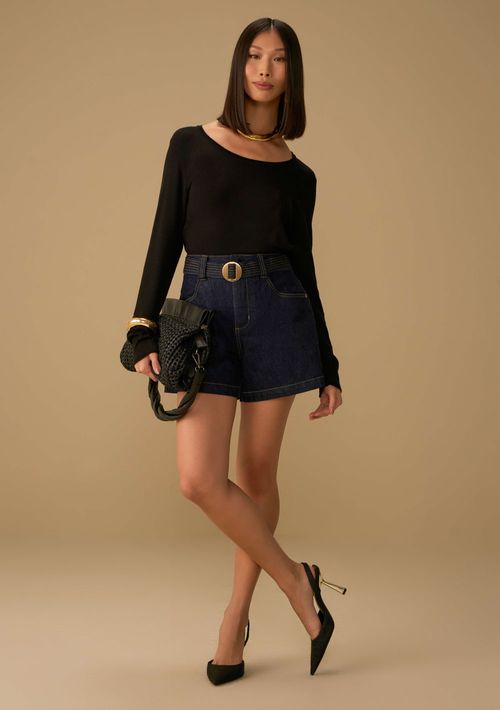 Shorts Maria.Valentina Reto Alta Azul
