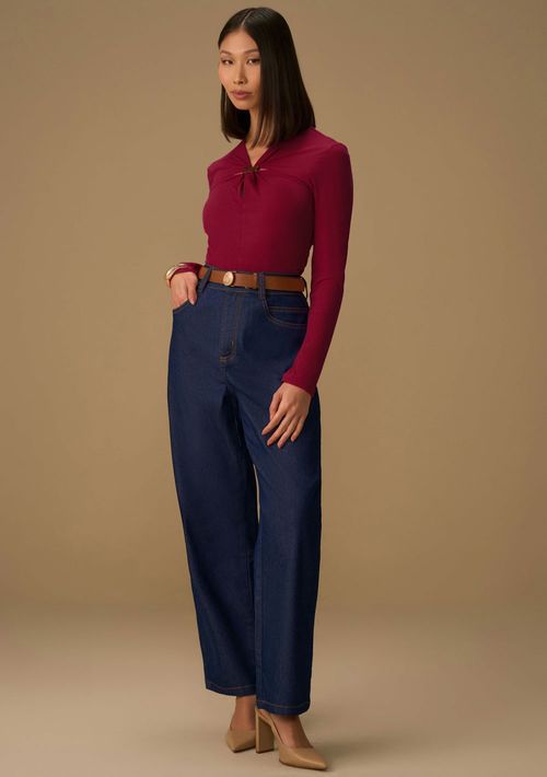 Calça Maria.Valentina Reta Média Azul