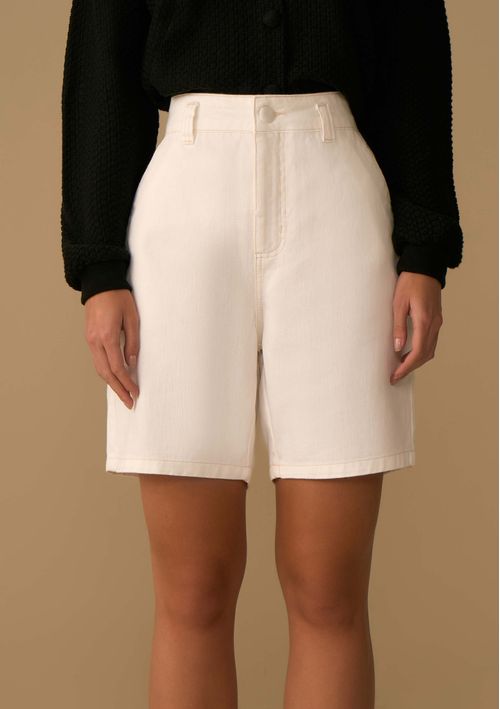 Bermuda Maria.Valentina Reta Alta Off White