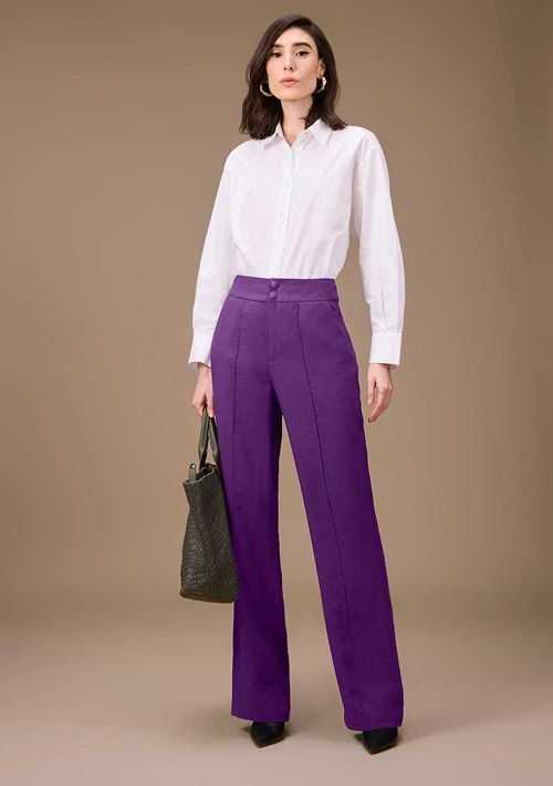 Calça Maria.Valentina Reta Alta Roxo