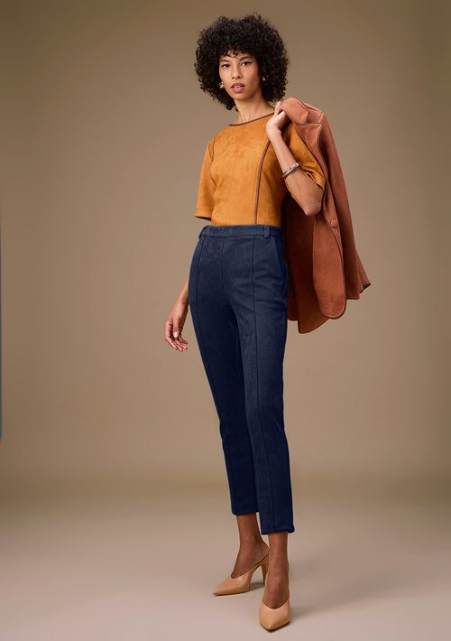 Calça Maria.Valentina Skinny Alta Azul Escuro