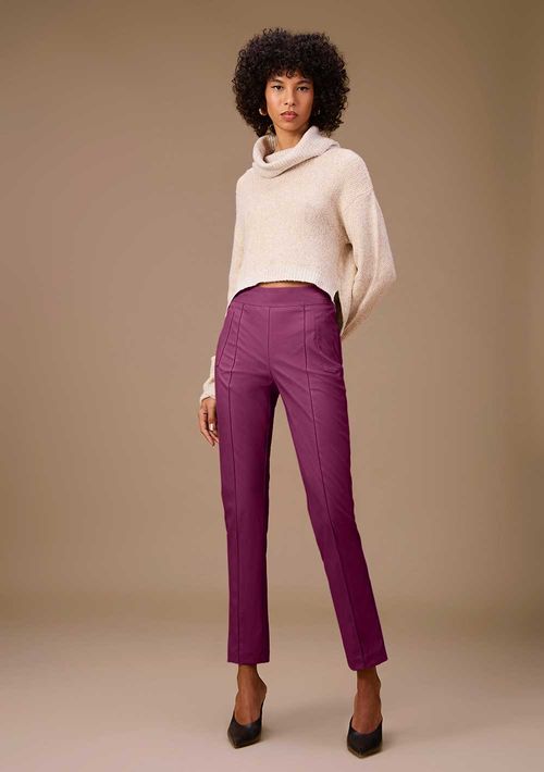 Calça Maria.Valentina Skinny Alta Roxo
