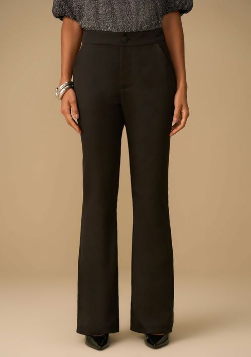 Calça Maria.Valentina Boot Cut Alta Preto