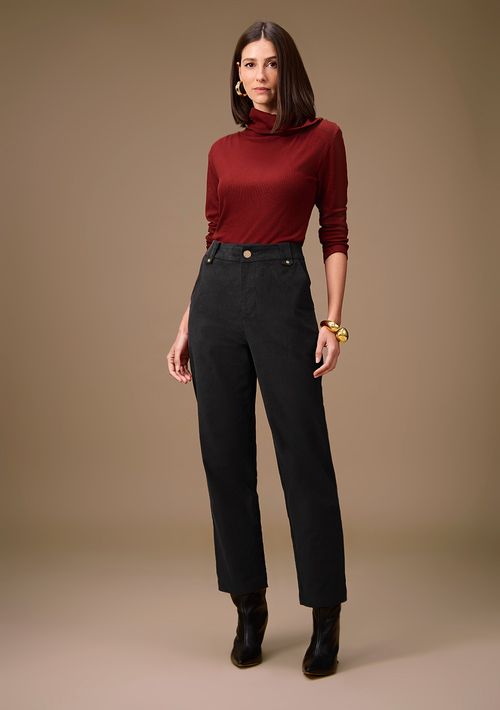 Calça Maria.Valentina Reta Alta Preto