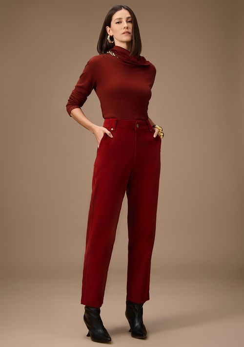 Calça Maria.Valentina Reta Alta Bordo