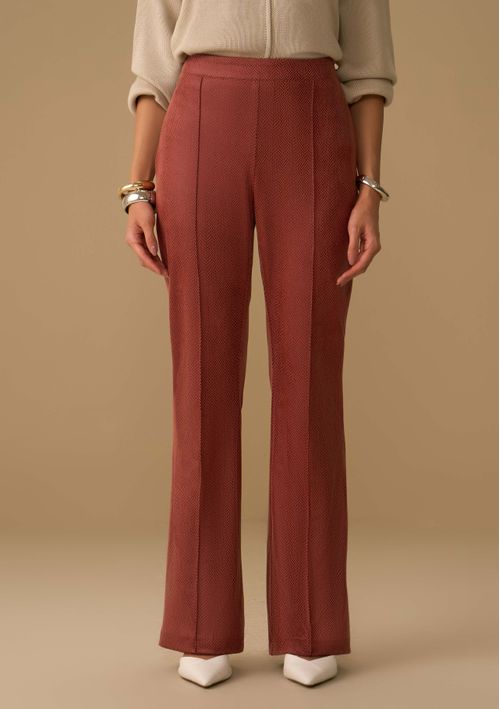 Calça Maria.Valentina Boot Cut Alta Rosa