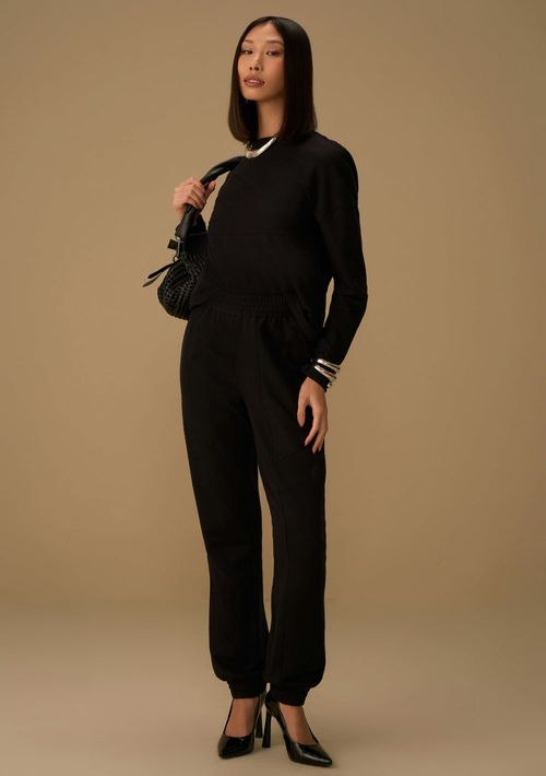 Calça Maria.Valentina Jogging Alta Preto