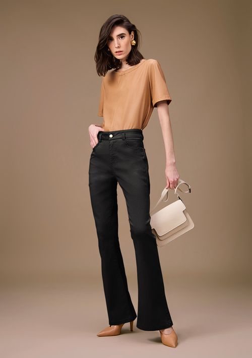 Calça Maria.Valentina Boot Cut Média Preto