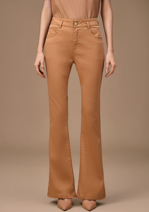 Calça Maria.Valentina Boot Cut Média Marrom