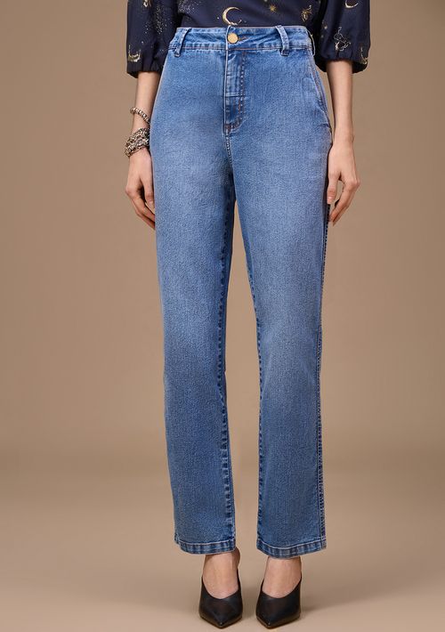 Calça Maria.Valentina Reta Alta Azul