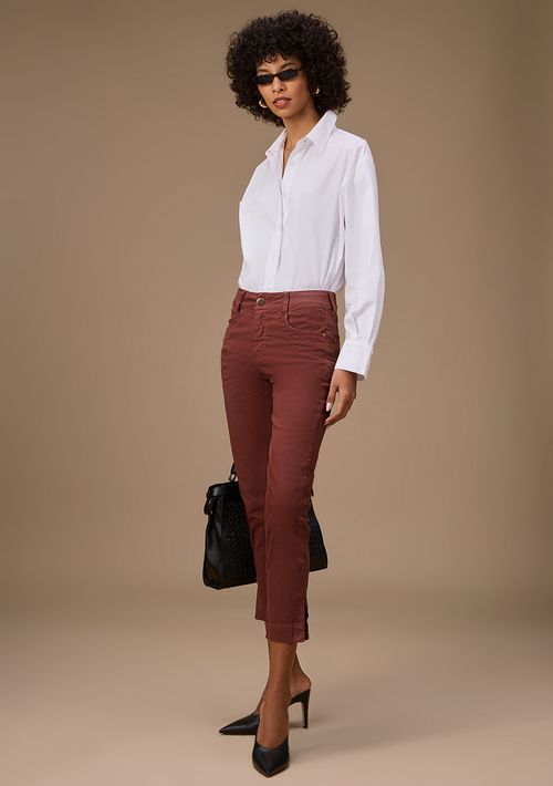Calça Maria.Valentina Cigarrete Média Marrom