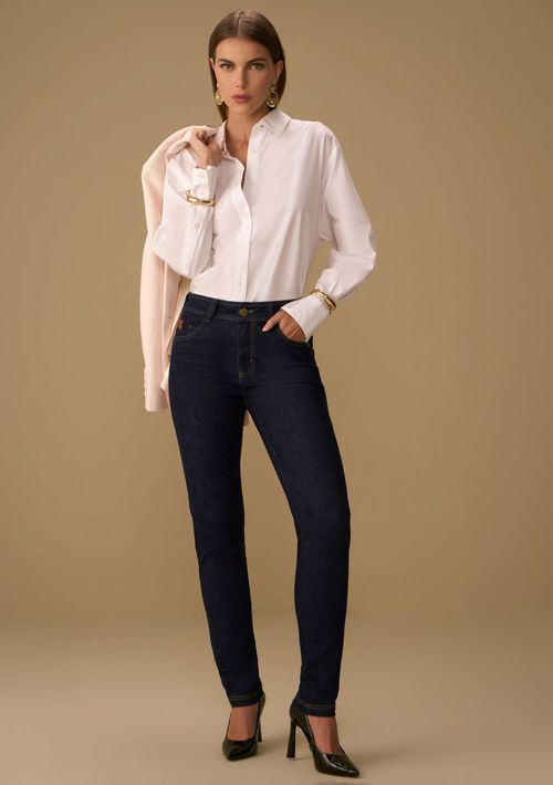 Calça Maria.Valentina Skinny Média Azul