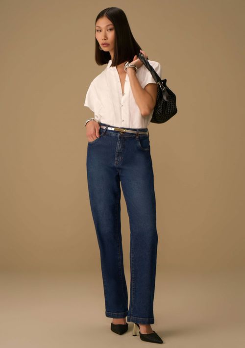 Calça Maria.Valentina Reta Média Azul