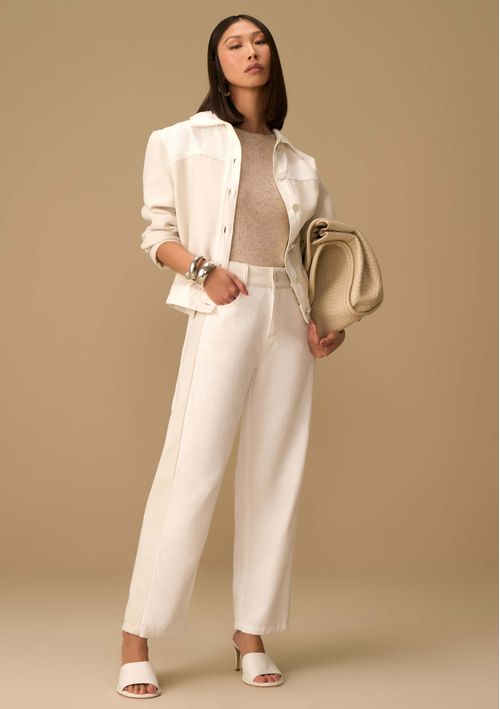 Calça Maria.Valentina Reta Média Off White