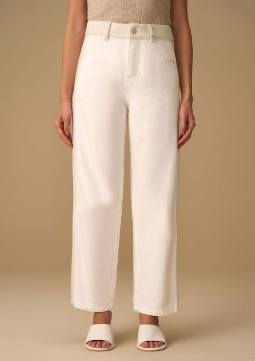 Calça Maria.Valentina Reta Média Off White