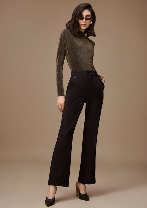 Calça Maria.Valentina Boot Cut Média Preto
