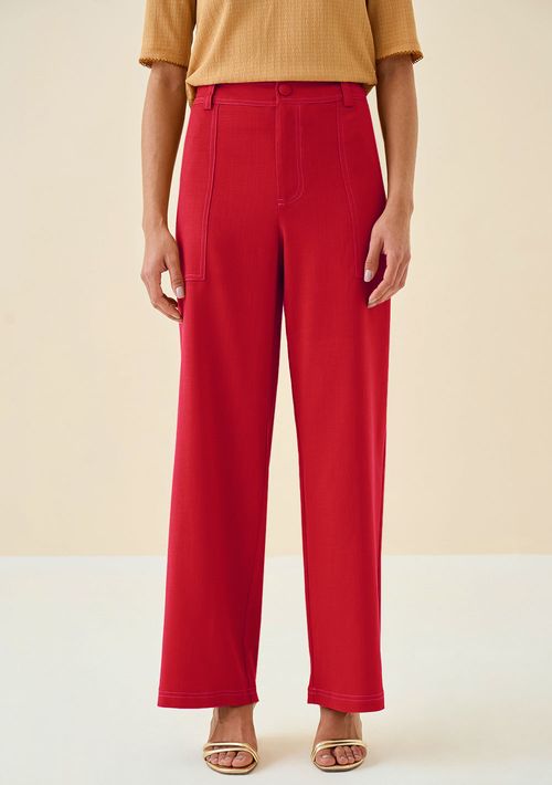 Calça Maria.Valentina Reta Alta Vermelho