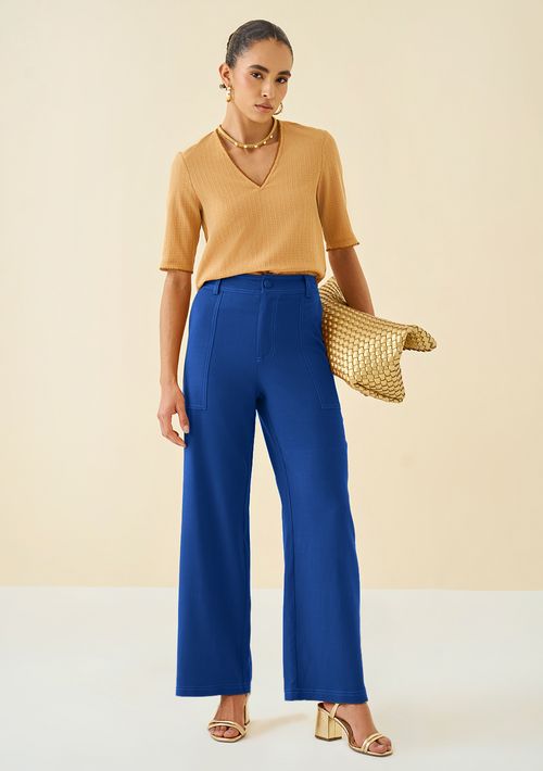 Calça Maria.Valentina Reta Alta Azul
