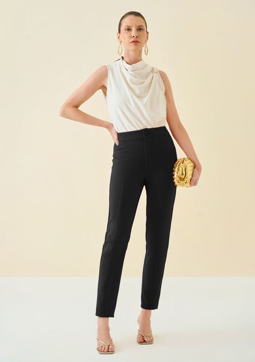 Calça Maria.Valentina Skinny Alta Preto