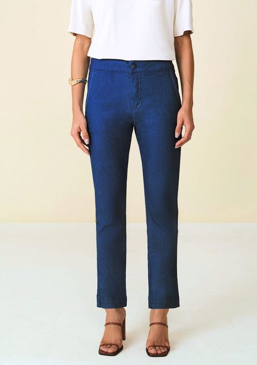 Calça Maria.Valentina Cigarrete M.Rita Cós Intermediário Básica Jeans