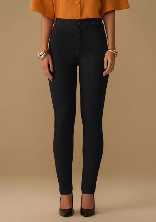 Calça Maria.Valentina Skinny Alta Preto