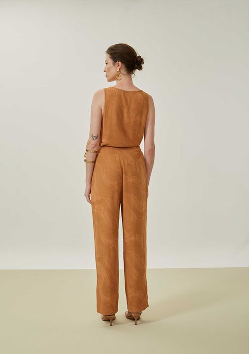 Calça Maria.Valentina Reta Alta Marrom
